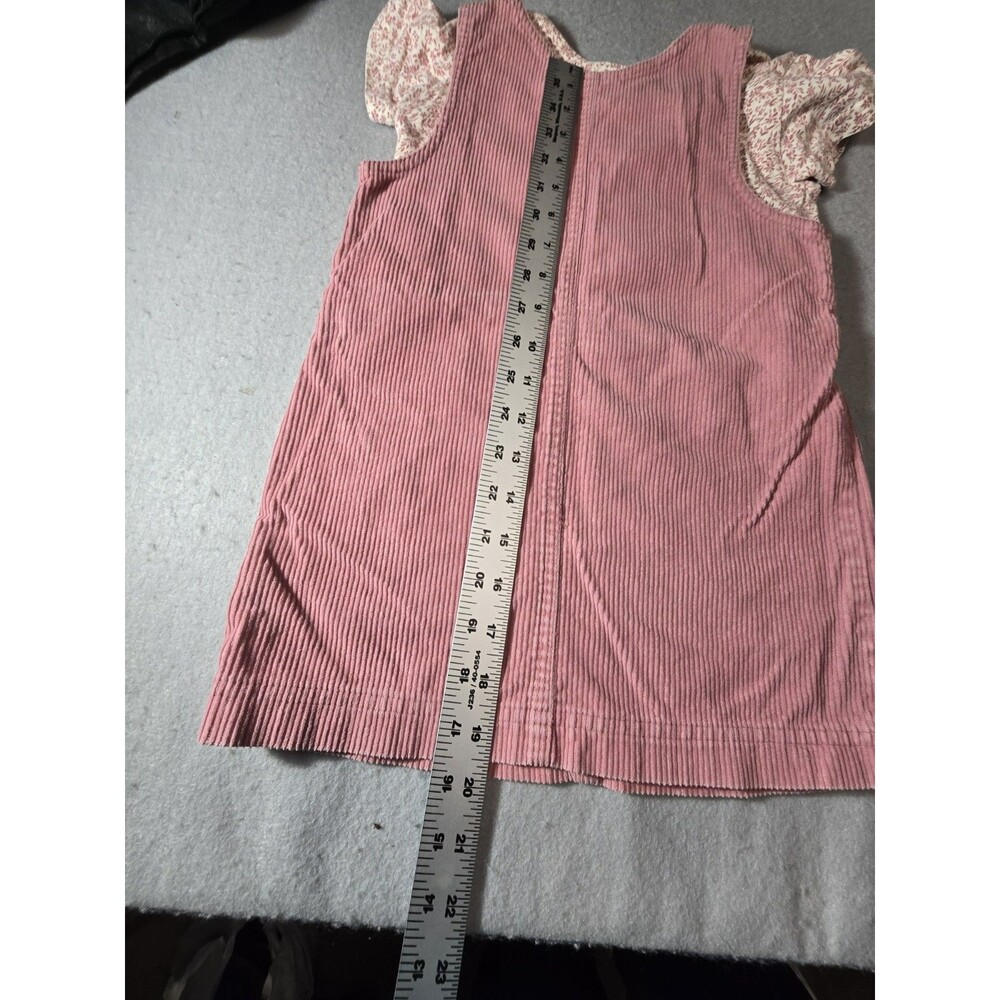 GAP Kids Pink Corduroy Jumper Dress Floral Tee 2 Piece XS 3-4 NWOT - Picture 3 of 14
